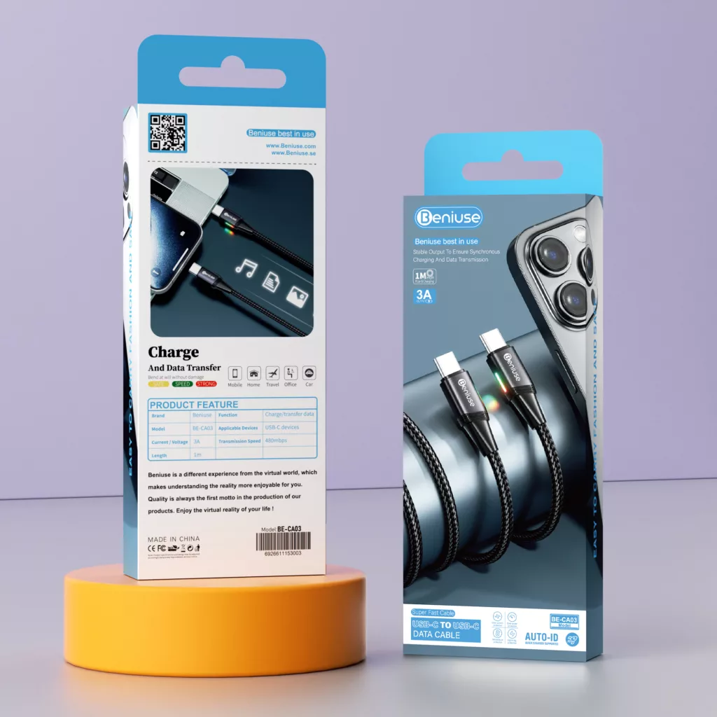 کابل تبدیل USB-C بنیوس مدل BE-CA03 طول 1متر