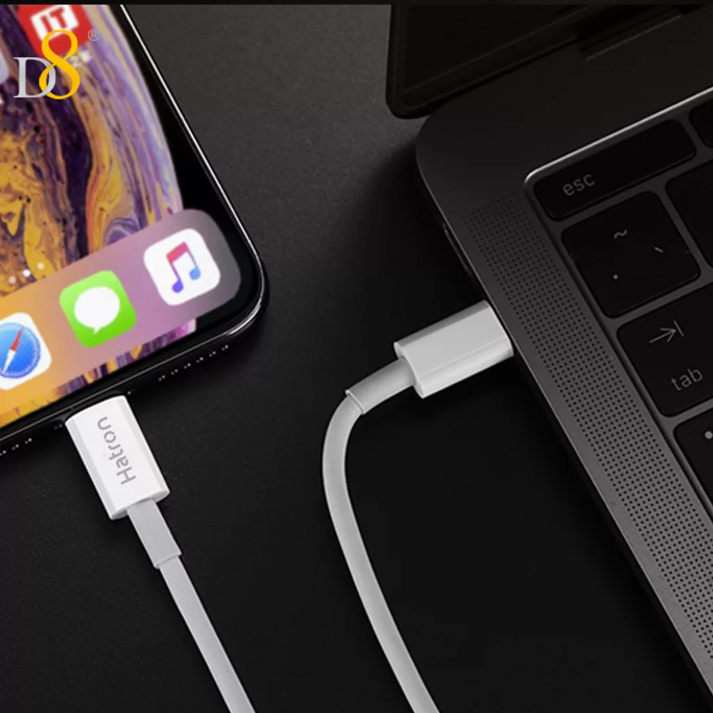 کابل شارژ USB-C به لایتنینگ هترون مدل MFI HC365i طول 1متر