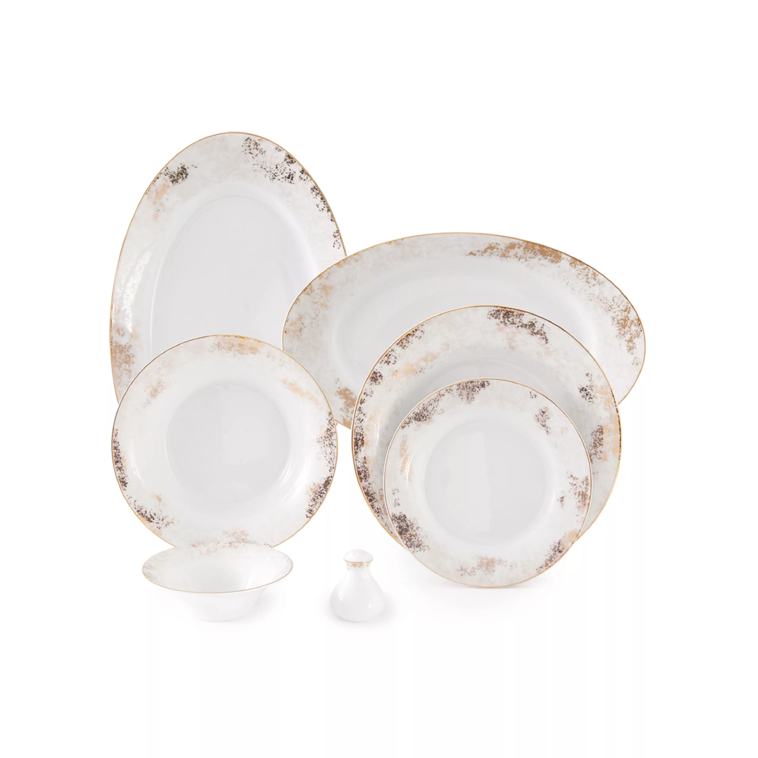 سرویس غذاخوری 35 پارچه چینی زرین ایران سری شهرزاد مدل کلودیا درجه عالی