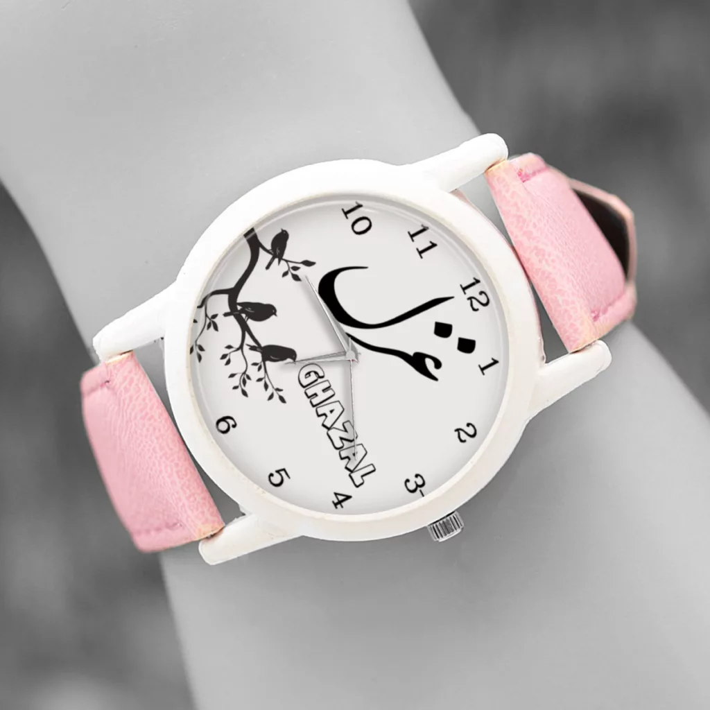 ساعت مچی عقربه ای زنانه طرح غزل کد LF3196