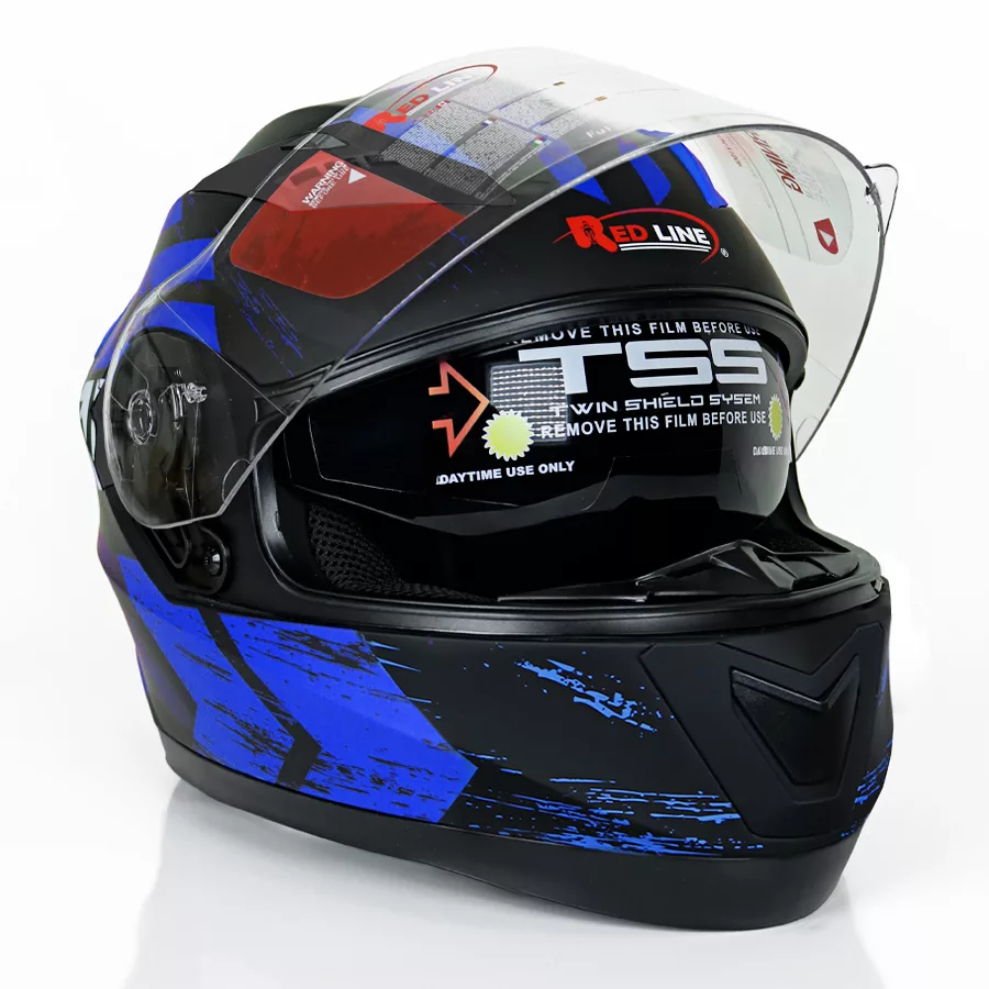 کلاه کاسکت ردلاین مدل فک ثابت 922+blk blu