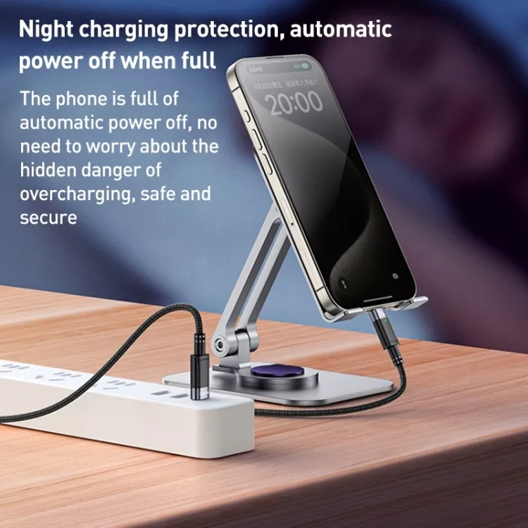 کابل USB-C یسیدو مدل AUTO POWER OFF CA160 60W طول 1.2 متر