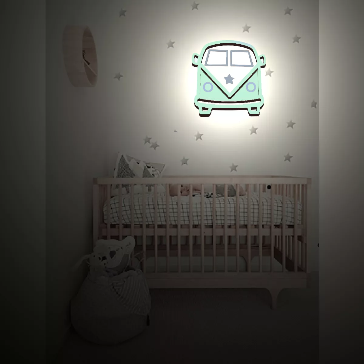 چراغ خواب اتاق کودک مدل فولکس واگن