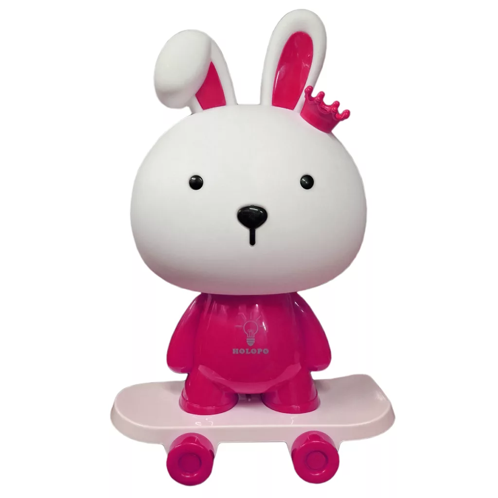 چراغ خواب اتاق کودک مدل خرگوش اسکیت سوار