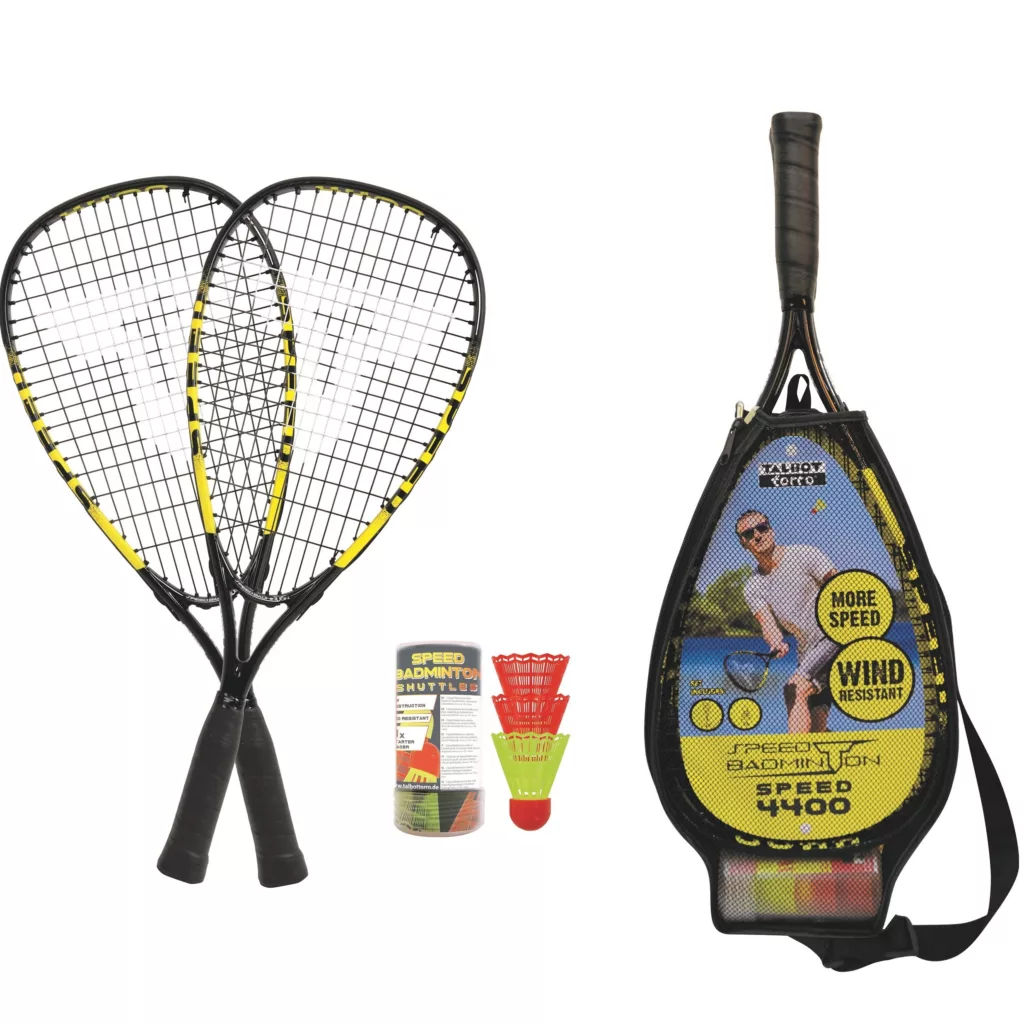 راکت بدمینتون مدل سرعتی تالبوت تورو 4400 بسته 2 عددی