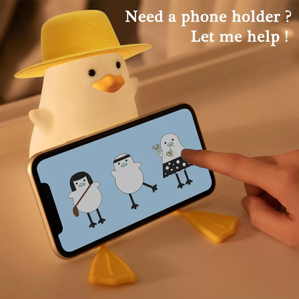 چراغ خواب کودک و نوزاد مدل ضربه ای طرح اردک