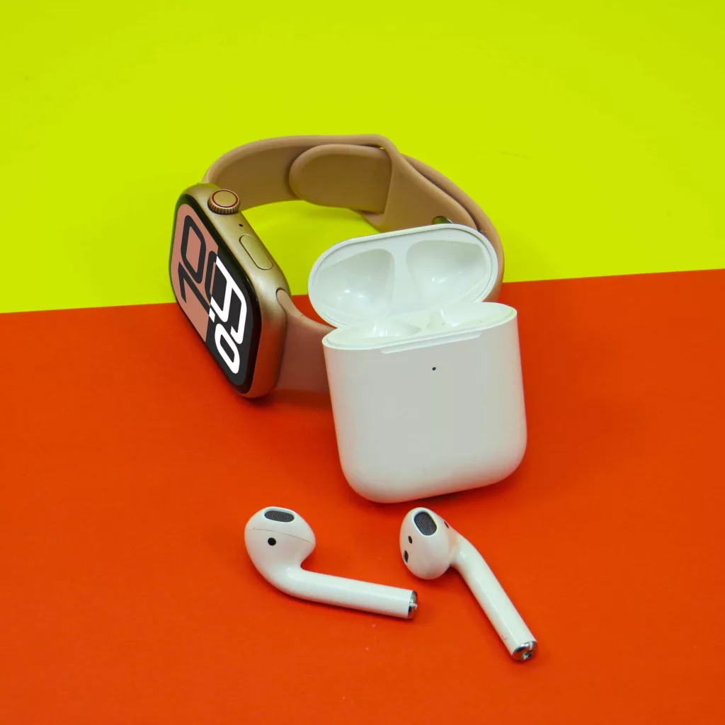 ساعت هوشمند ورنا مدل W46 MAX به همراه هندزفری   ایرپاد