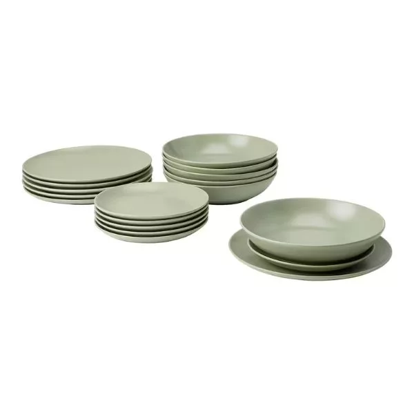 سرویس غذاخوری 18 پارچه ایکیا مدل FARGKLAR