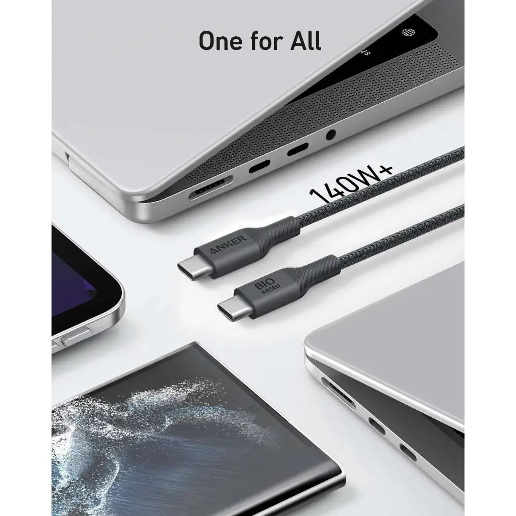 کابل USB-C انکر مدل A80F5H11 طول 0.9 متر