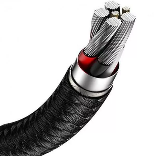 کابل تبدیل USB به USB-C باسئوس مدل CAKF HIGH CURRENT 66W طول 1 متر