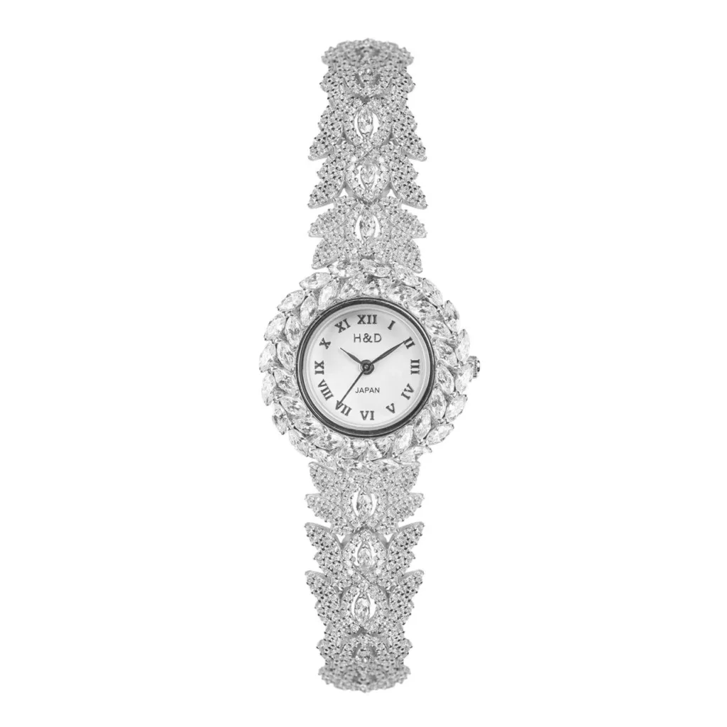 ساعت مچی عقربه ای نقره زنانه مدل باگت rzzdeh-051