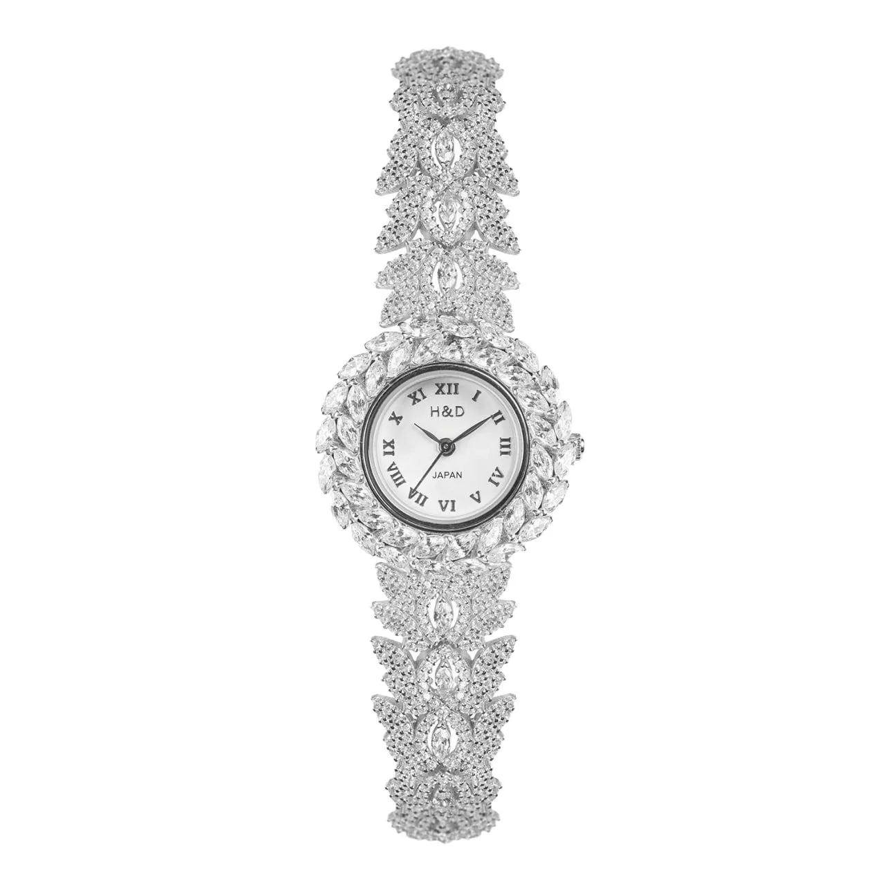 ساعت مچی عقربه ای نقره زنانه مدل باگت rzzdeh-051