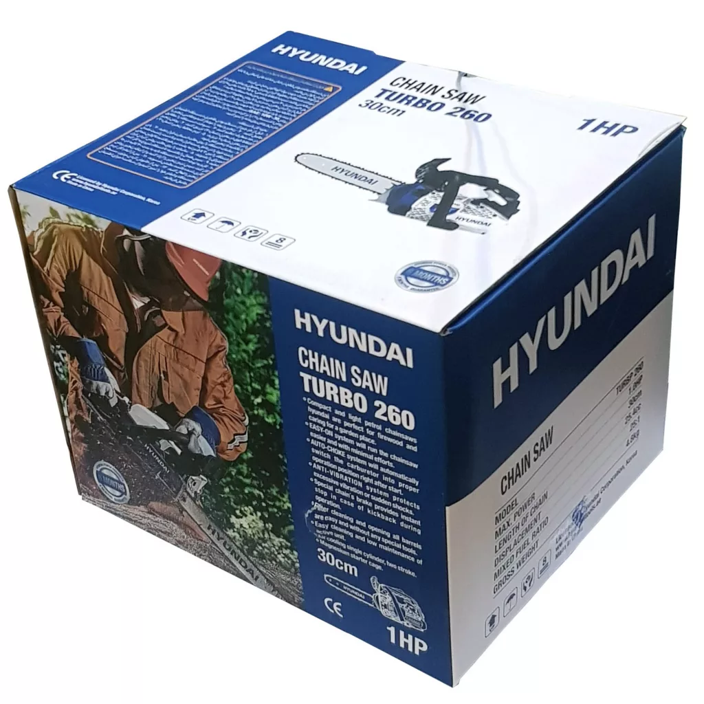 اره زنجیری بنزینی هیوندای مدل TURBO 260