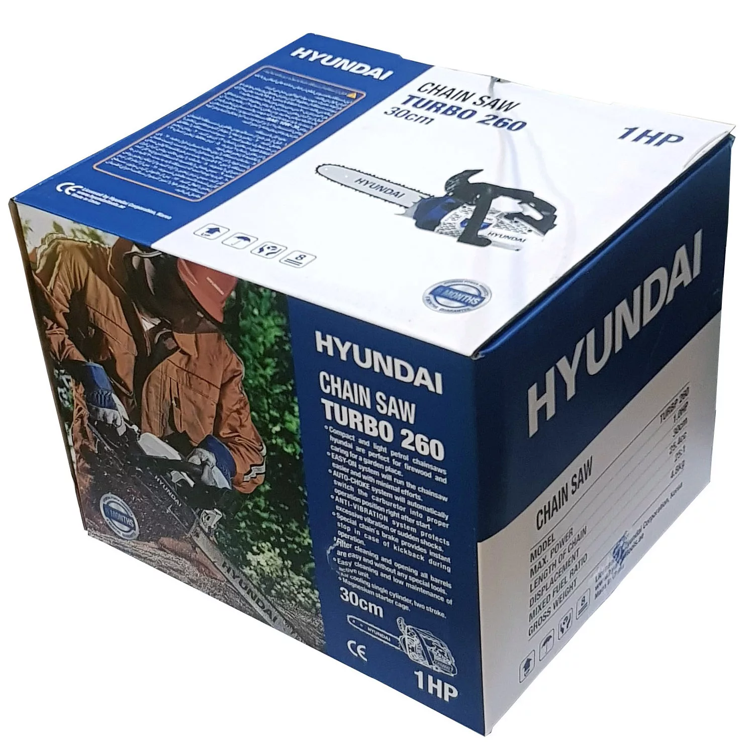 اره زنجیری بنزینی هیوندای مدل TURBO 260