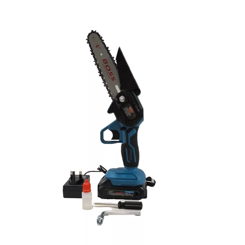 اره شارژی زنجیری باس مدل 15cm-dual-battery