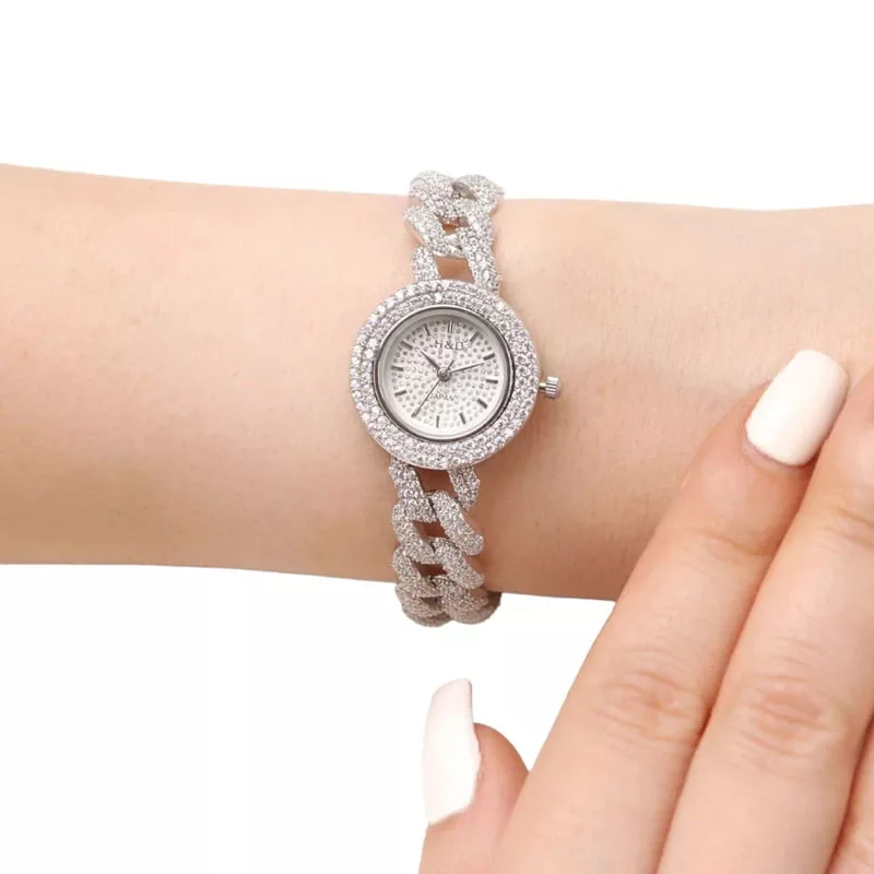 ساعت مچی عقربه‌ای زنانه مدل نقره کارتیه میوتا اچ دی کد 00017