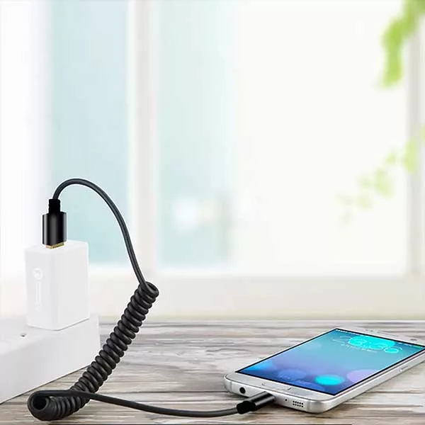 کابل usb به USB-C ایتی لینک مدل فنری طول 1 متر