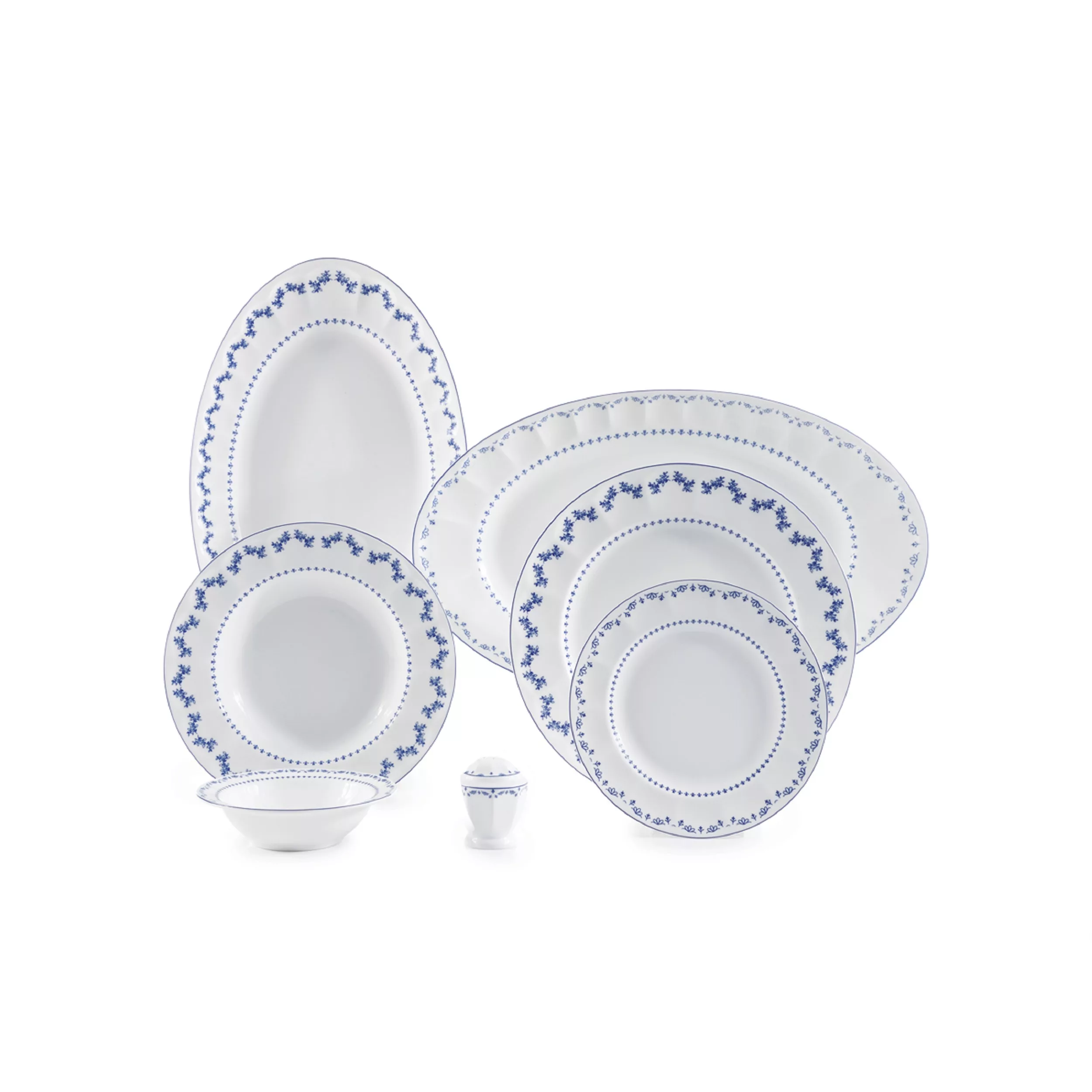 سرویس غذاخوری 29 پارچه چینی زرین ایران سری نئوکلاسیک مدل فرانسیس درجه عالی