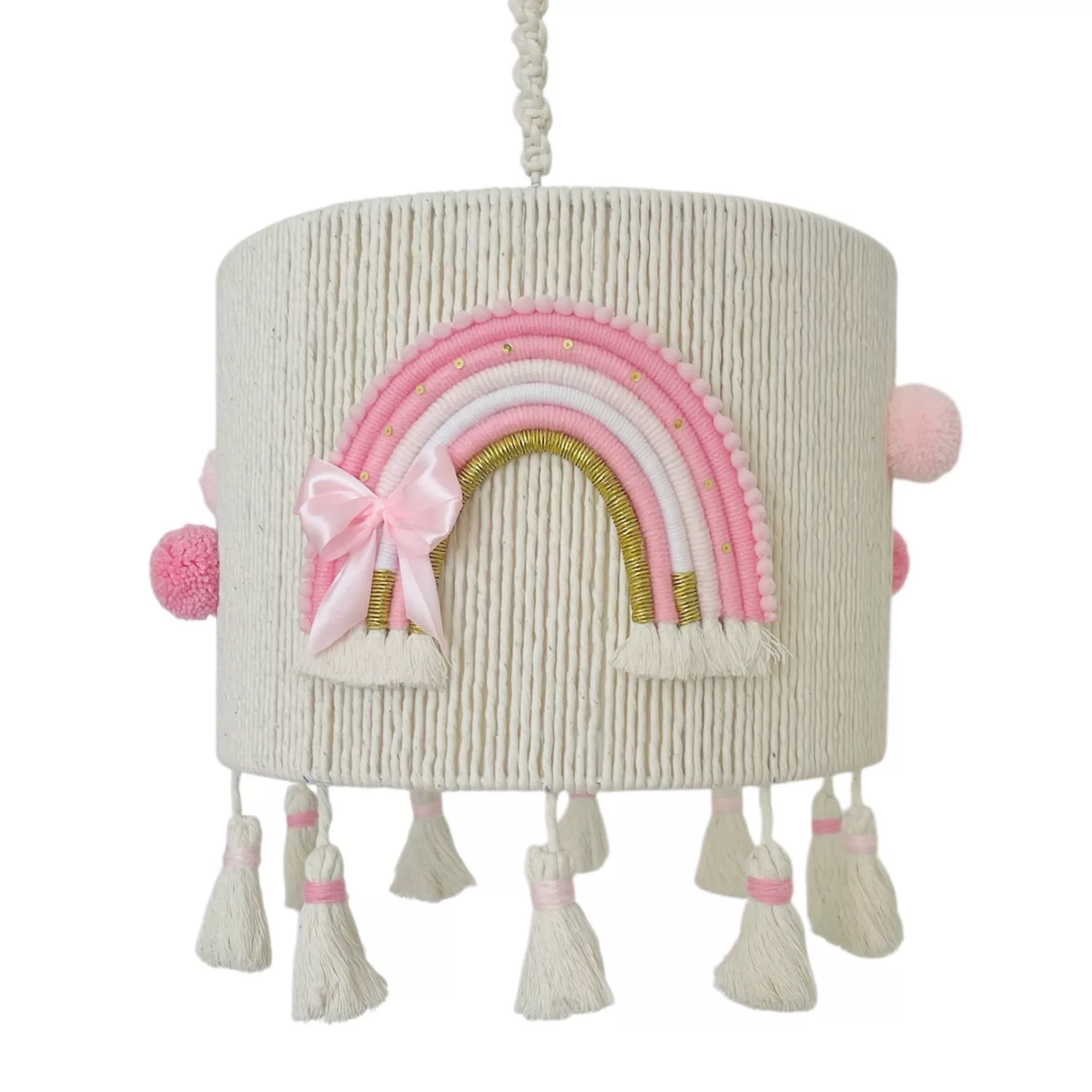 لوستر کودک مدل مکرومه طرح پاپیون