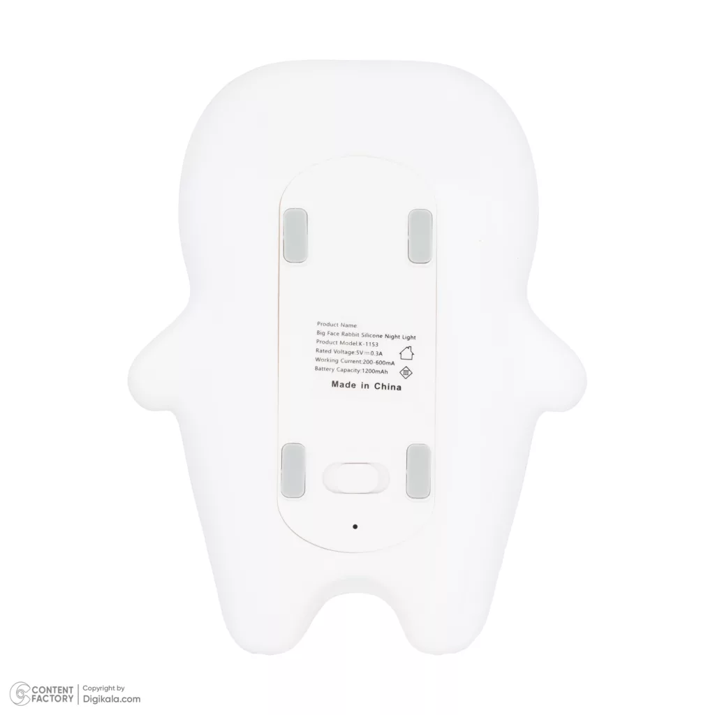 چراغ خواب کودک طرح خرگوش خوابیده مدل k-1153
