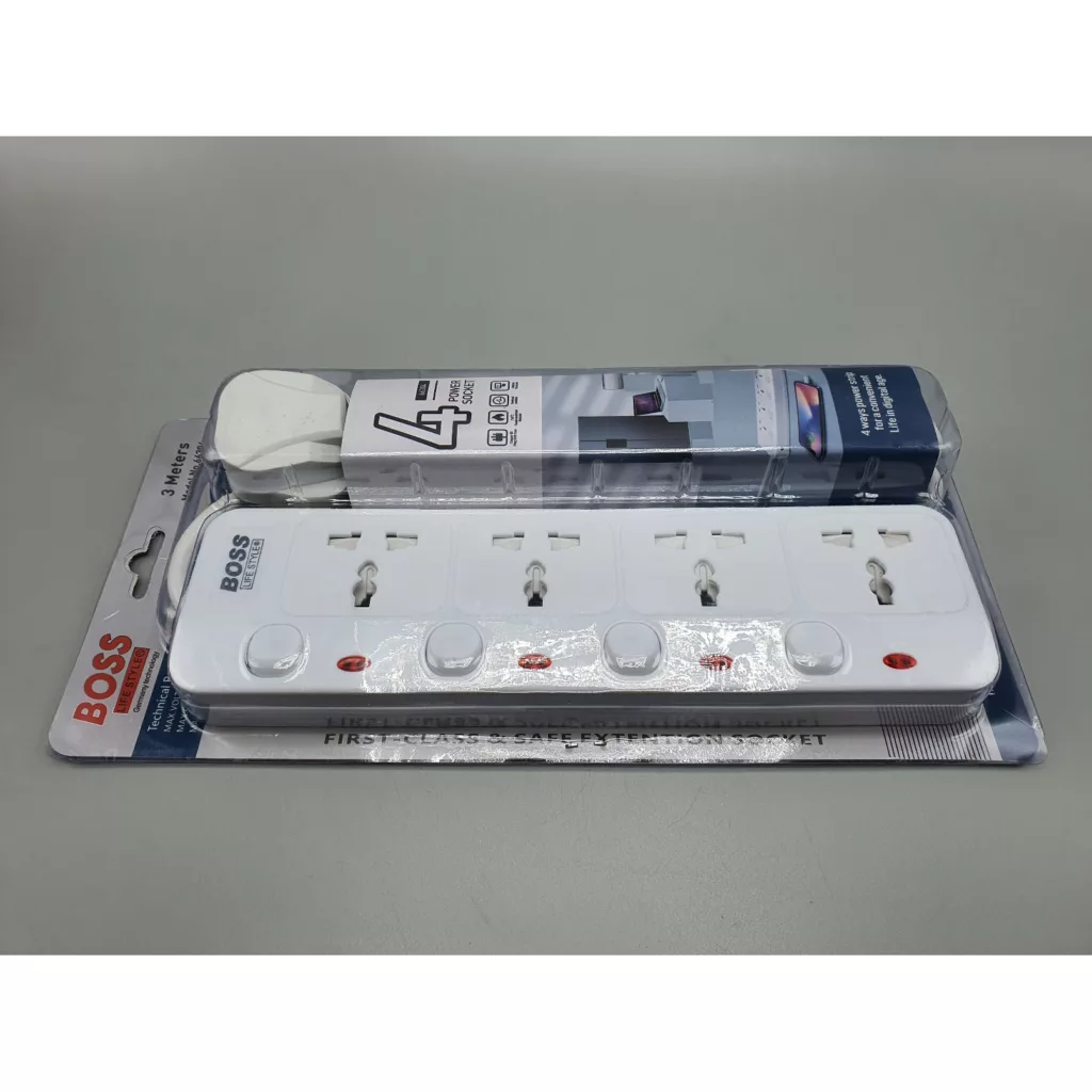 چندراهی برق باس مدل 4POWER-SOCKET