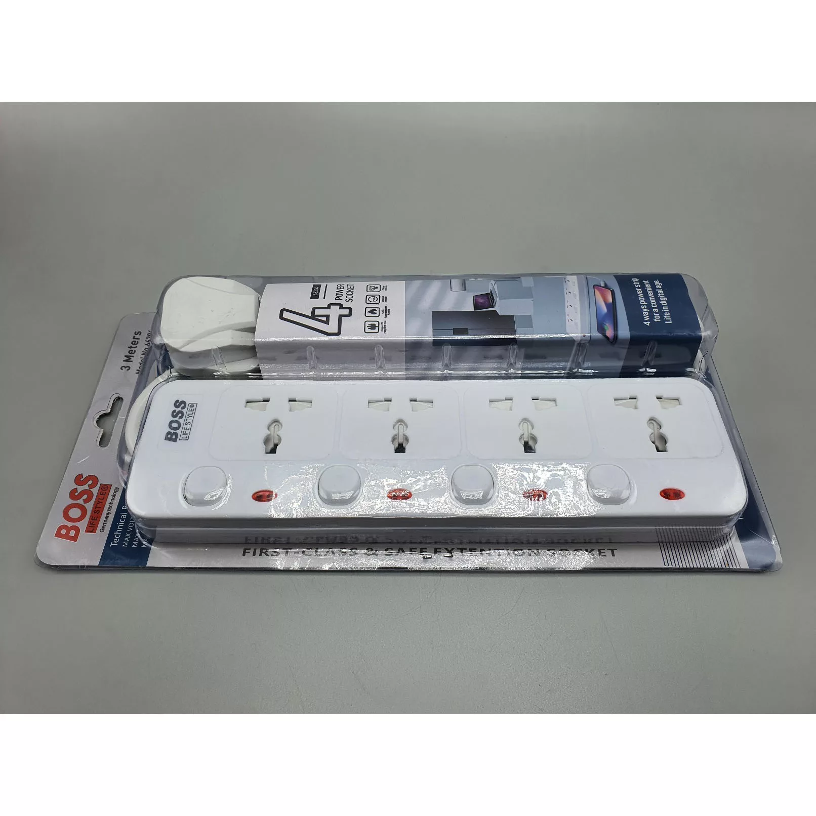 چندراهی برق باس مدل 4POWER-SOCKET