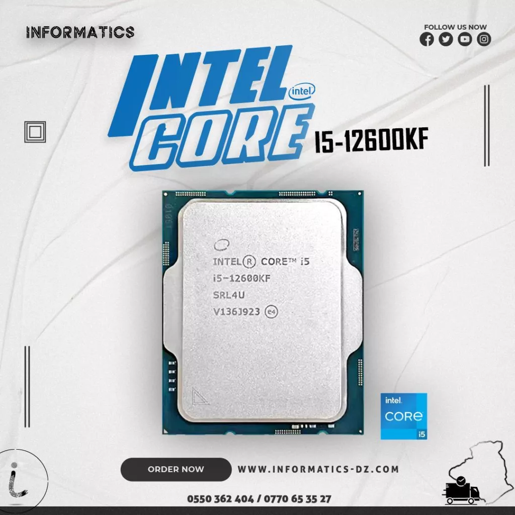 پردازنده مرکزی اینتل مدل Core i5-12600KF Tray