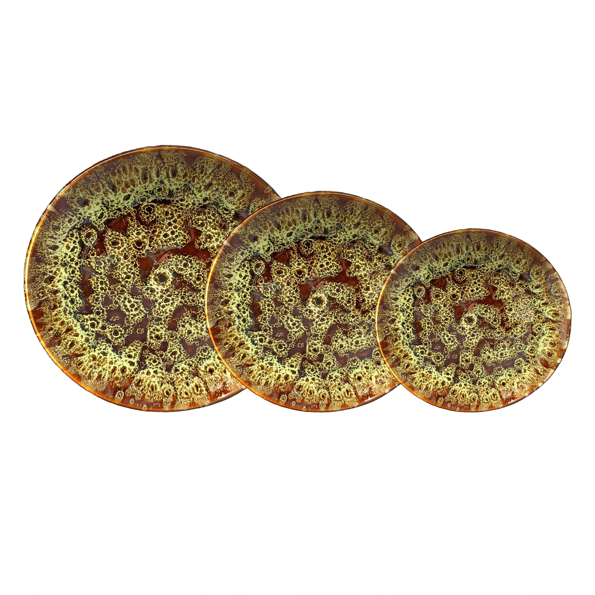 سرویس غذاخوری 18 پارچه 6 نفر مدل لعاب کهکشانی