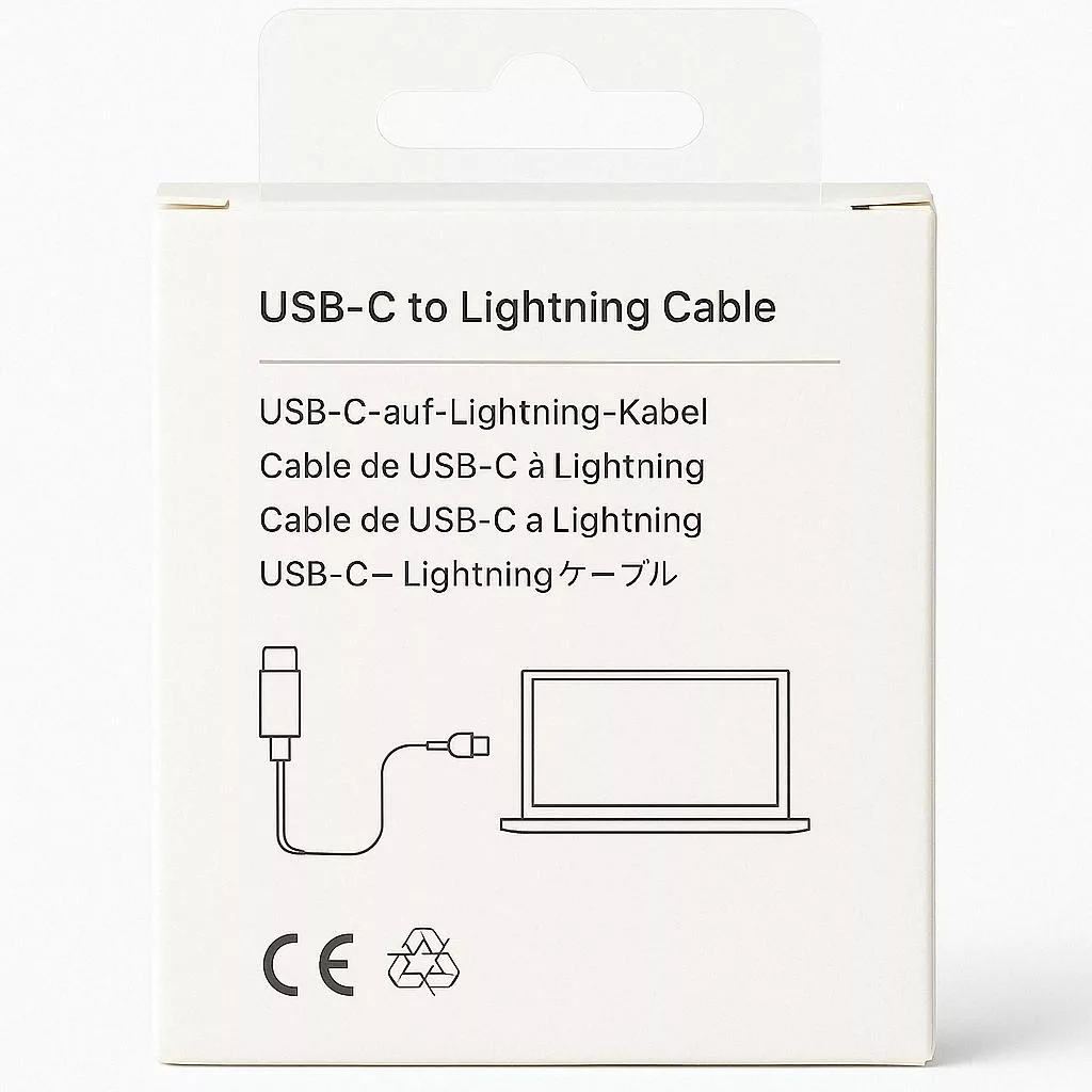 کابل تبدیل USB-C به لایتنینگ مدل Iphone13 طول 1 متر