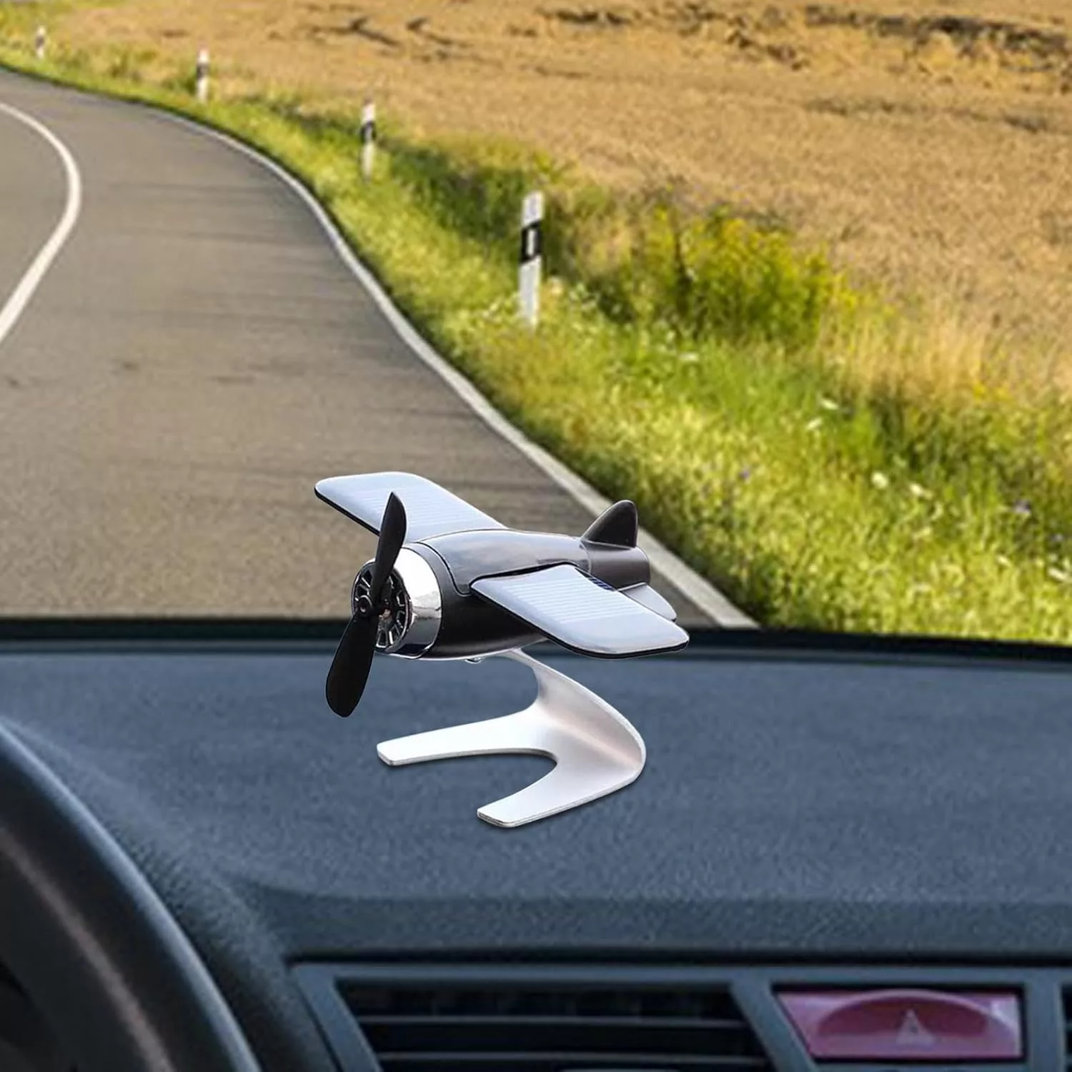 خوشبوکننده خودرو خورشیدی مدل هواپیما ملخی کد solar