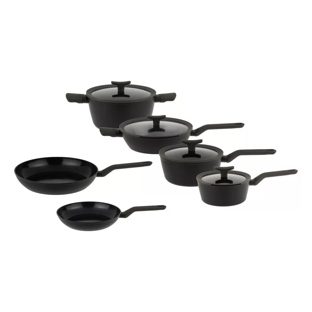 سرویس قابلمه و تابه گرانیتی 10 پارچه برگهف مدل Leo