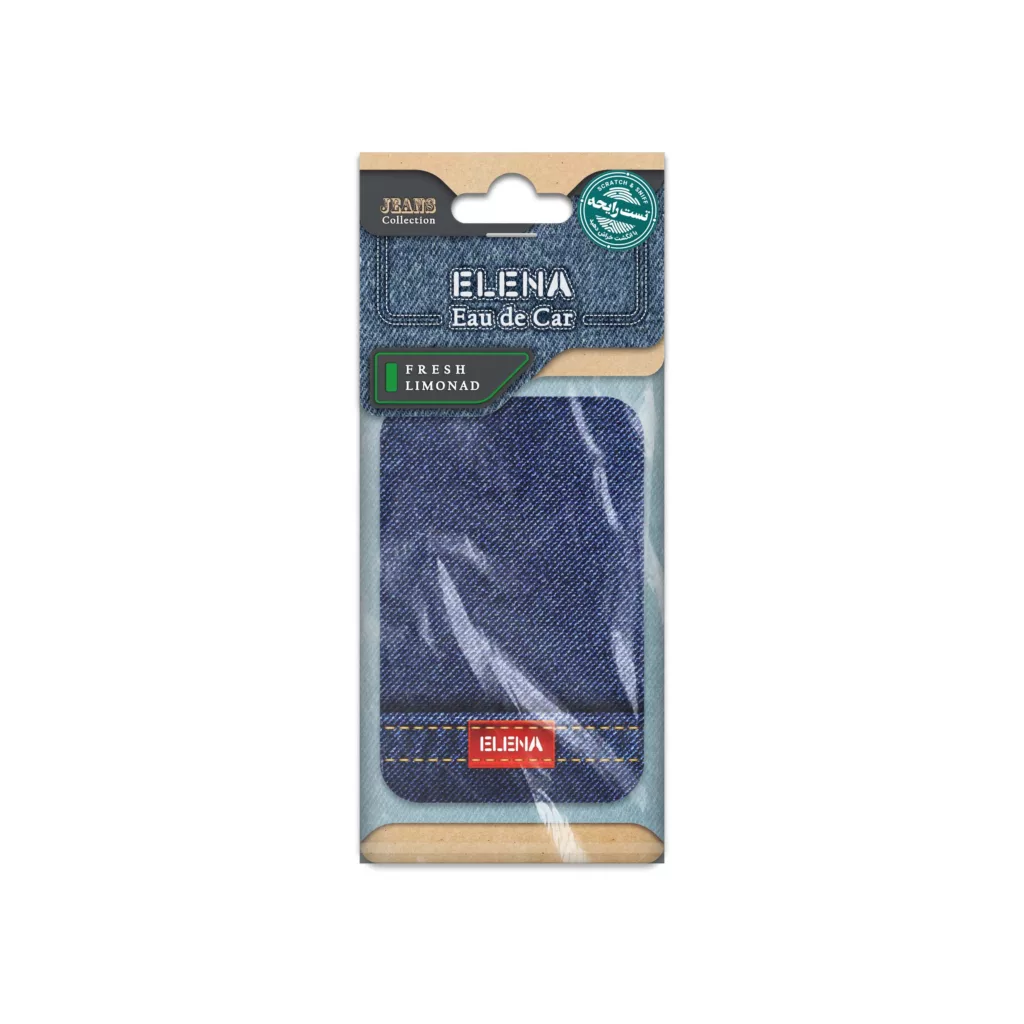 خوشبوکننده خودرو شمع النا مدل لیموناد تازه کد JEANS