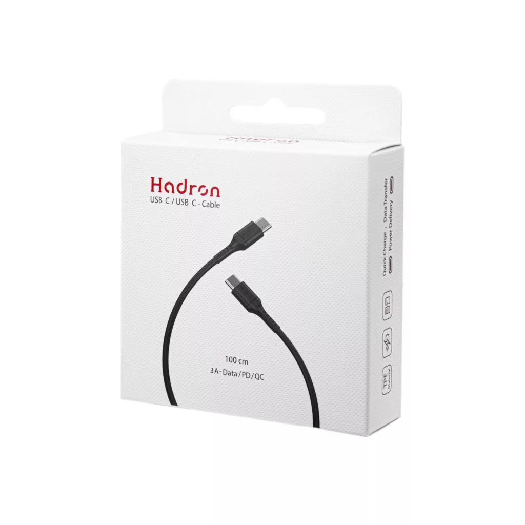 کابل USB-C هادرون مدل HTC-C-C01 طول 1 متر