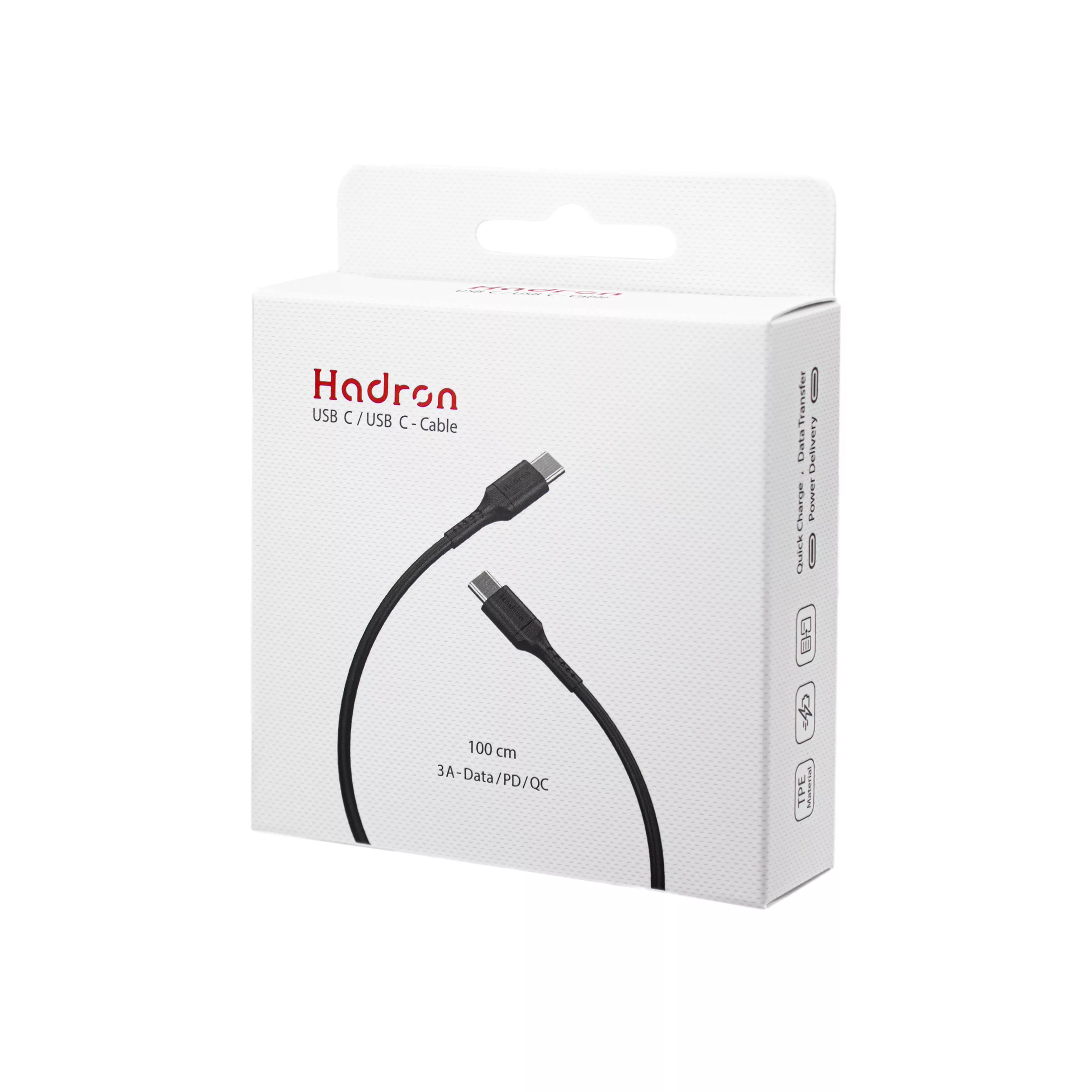 کابل USB-C هادرون مدل HTC-C-C01 طول 1 متر