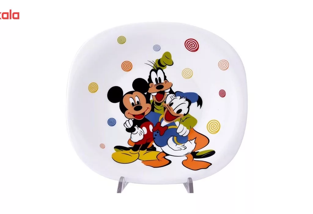 سرویس غذاخوری 5 پارچه کودک پارس اوپال طرح Micky Mouse