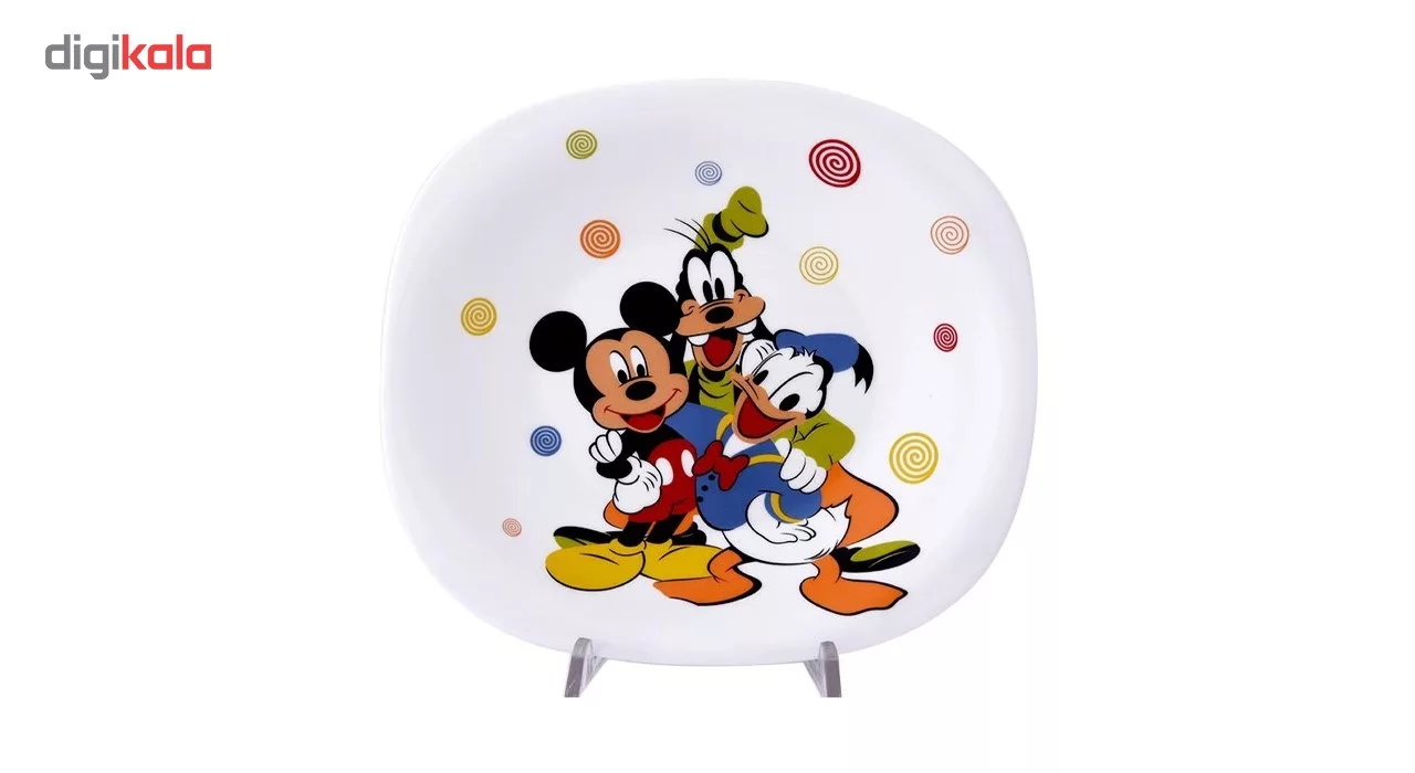 سرویس غذاخوری 5 پارچه کودک پارس اوپال طرح Micky Mouse