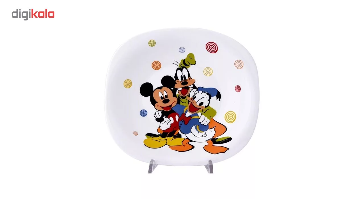 سرویس غذاخوری 5 پارچه کودک پارس اوپال طرح Micky Mouse