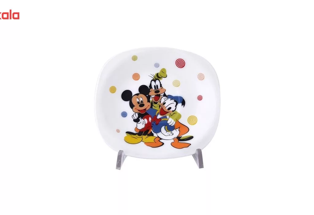 سرویس غذاخوری 5 پارچه کودک پارس اوپال طرح Micky Mouse
