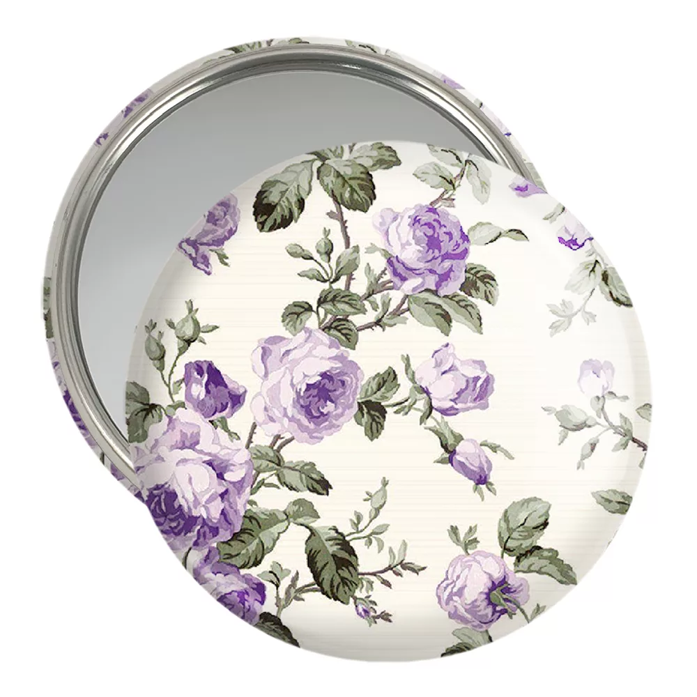 آینه جیبی خندالو مدل گل گلی کد 29041