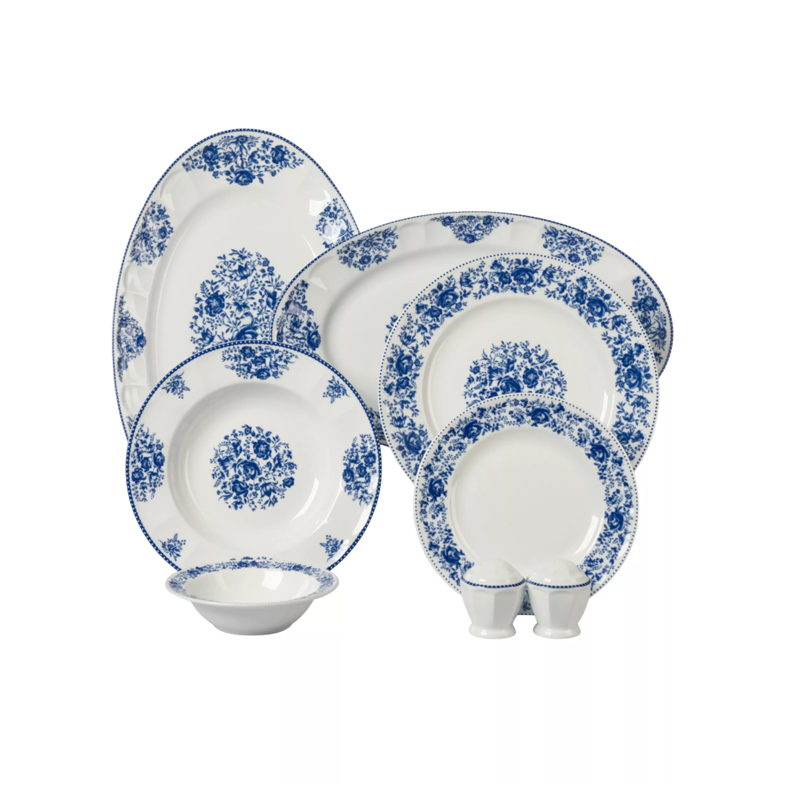 سرویس غذاخوری 29 پارچه 6 نفره چینی زرین ایران مدل نئوکلاسیک فلورنتیا درجه 3