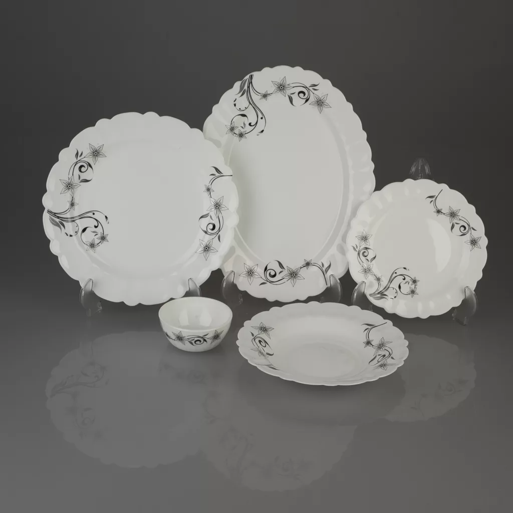 سرویس 25 پارچه اپال طرح دایره مدل سزار