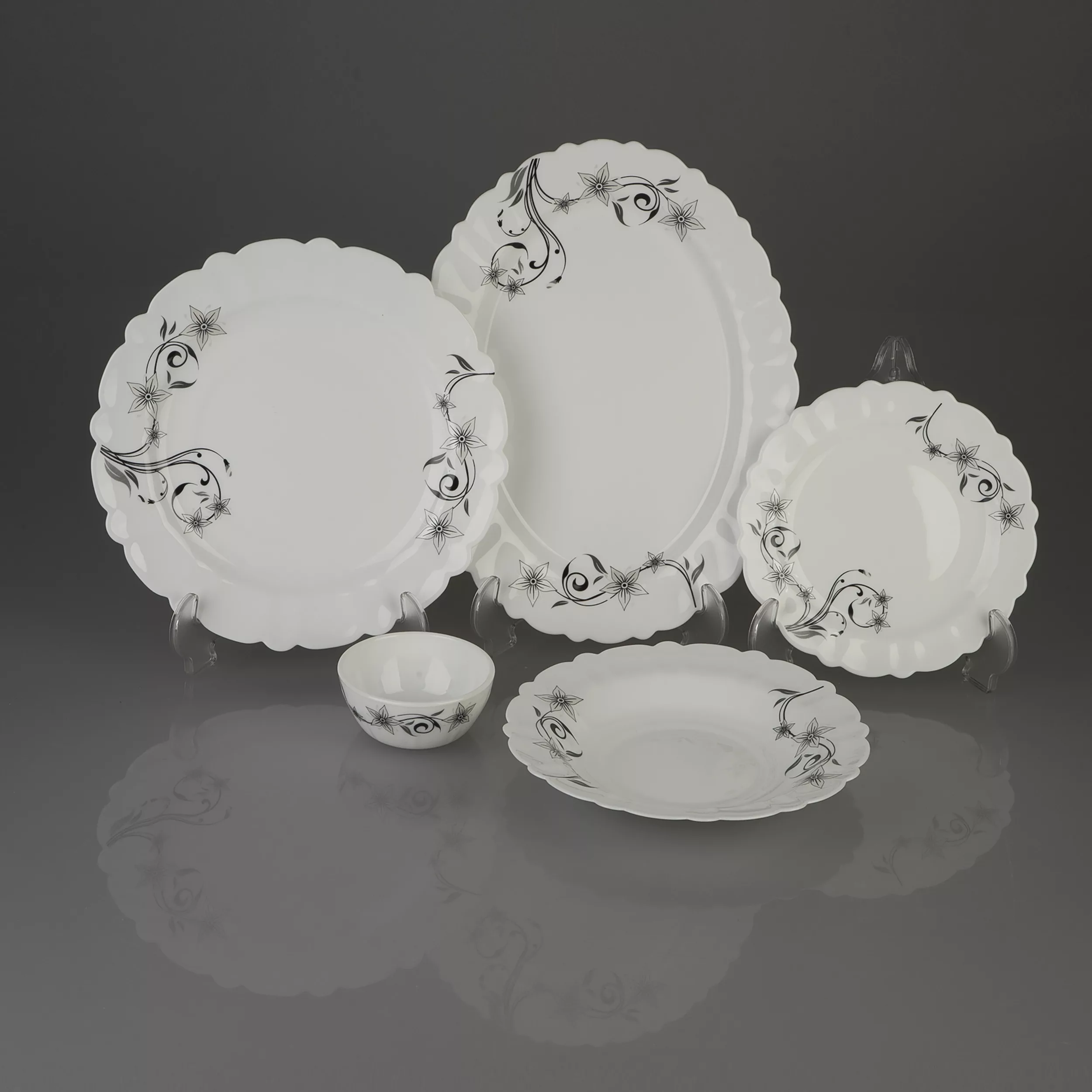 سرویس 25 پارچه اپال طرح دایره مدل سزار