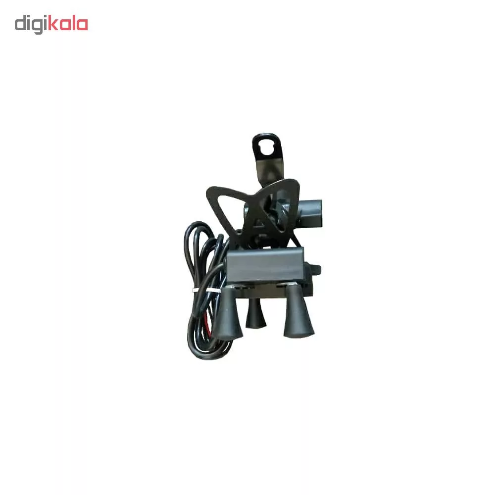پایه نگهدارنده موبایل شارژر دار مناسب برای موتورسیکلت مدل Phone charging bracke