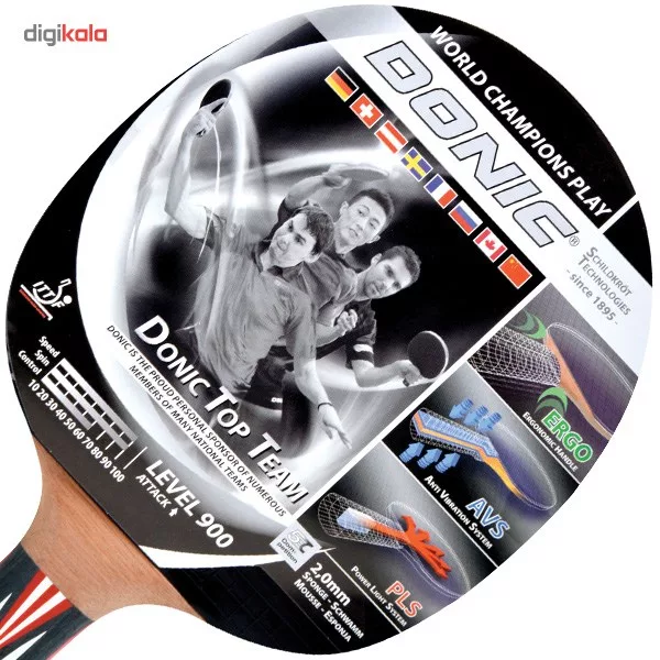 راکت پینگ پنگ دونیک شیلدکروت مدل Top Team Level 900