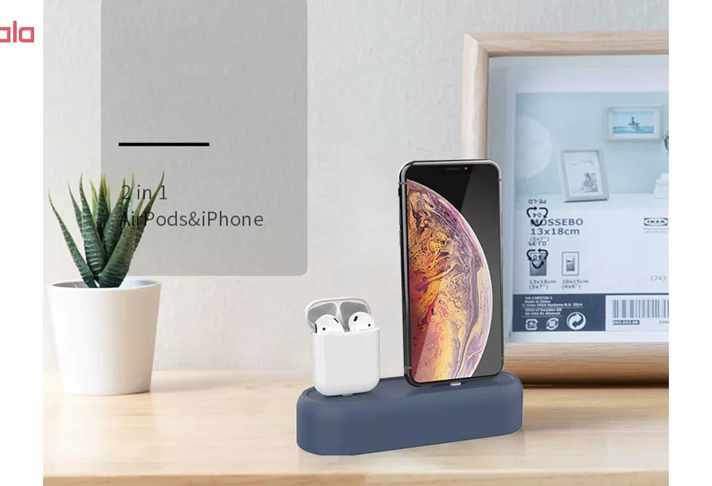 پایه شارژ آها استایل مدل DOK مناسب برای آیفون و ایرپاد