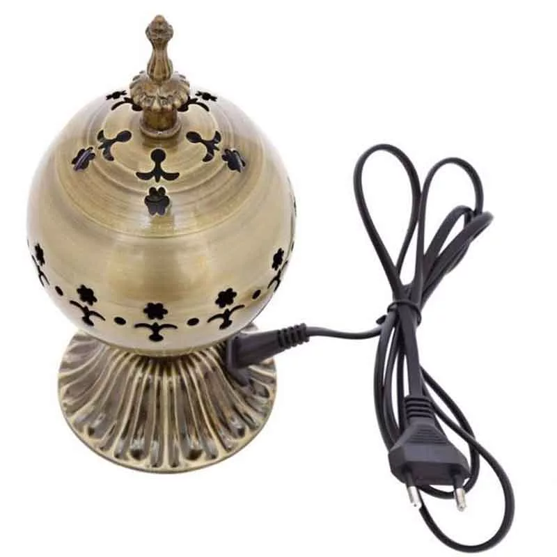 اسپند دود کن برقی مدل yc-026 طلایی کد 1001316