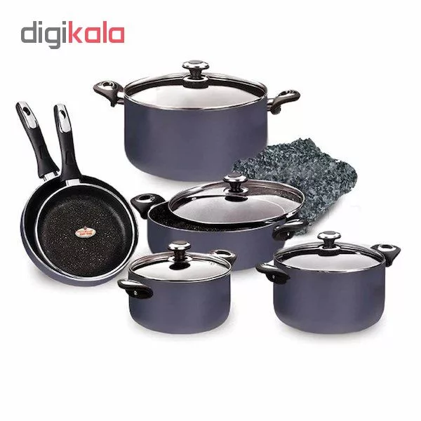 سرویس پخت و پز 10 پارچه زرساب مدل گرانیتا