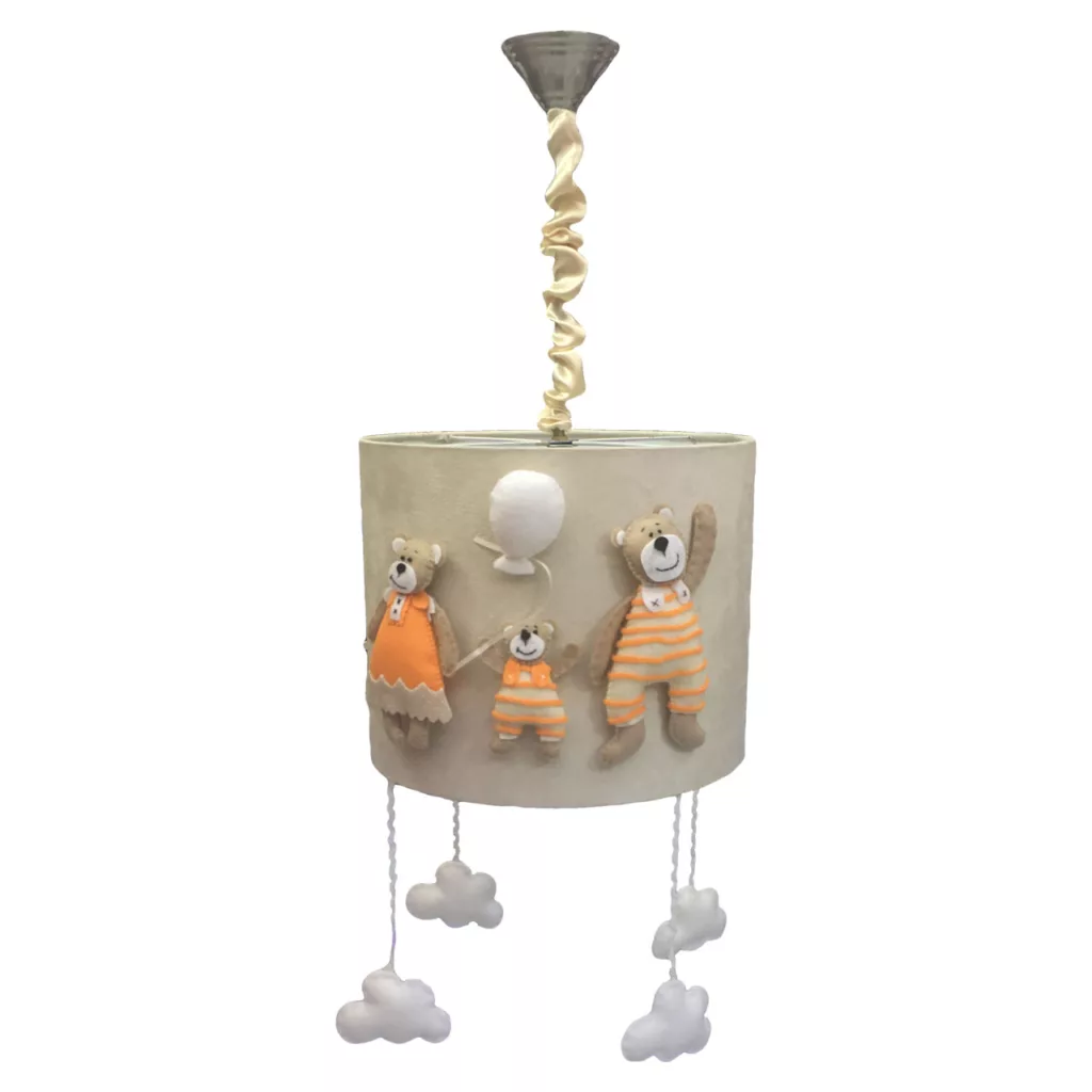 لوستر اتاق کودک طرح خرس خانواده مدل OR01