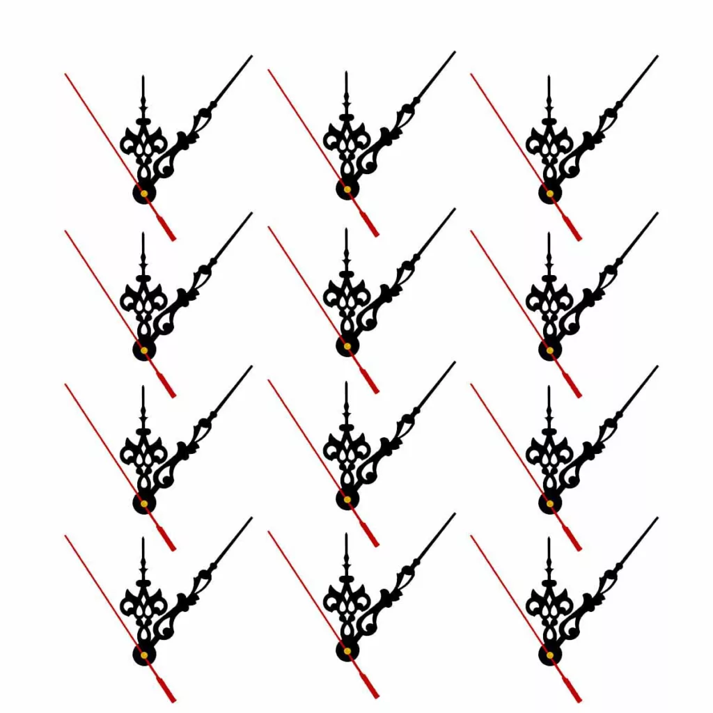 عقربه ساعت کد M6363 6262 بسته 12 عددی