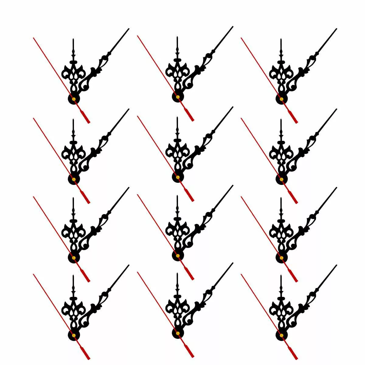 عقربه ساعت کد M6363 6262 بسته 12 عددی